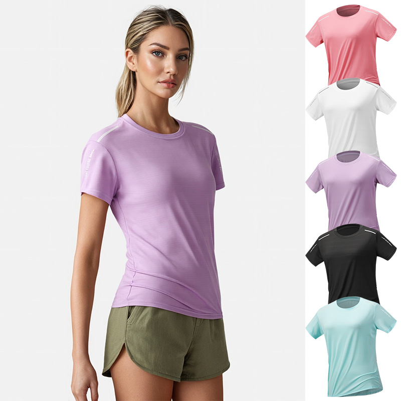 Silk Blouse - T-shirt da corsa da donna ad
