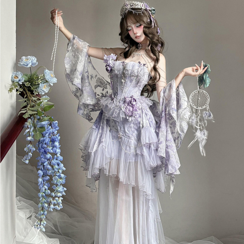 Formal Dress - Abito Lolita Violet Poetry Fog Stile
