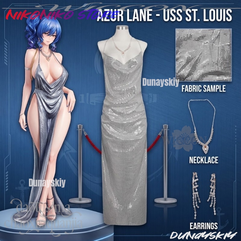 Cosplay Anime Game Azur Lane U - Evening Gown recensione e prezzo