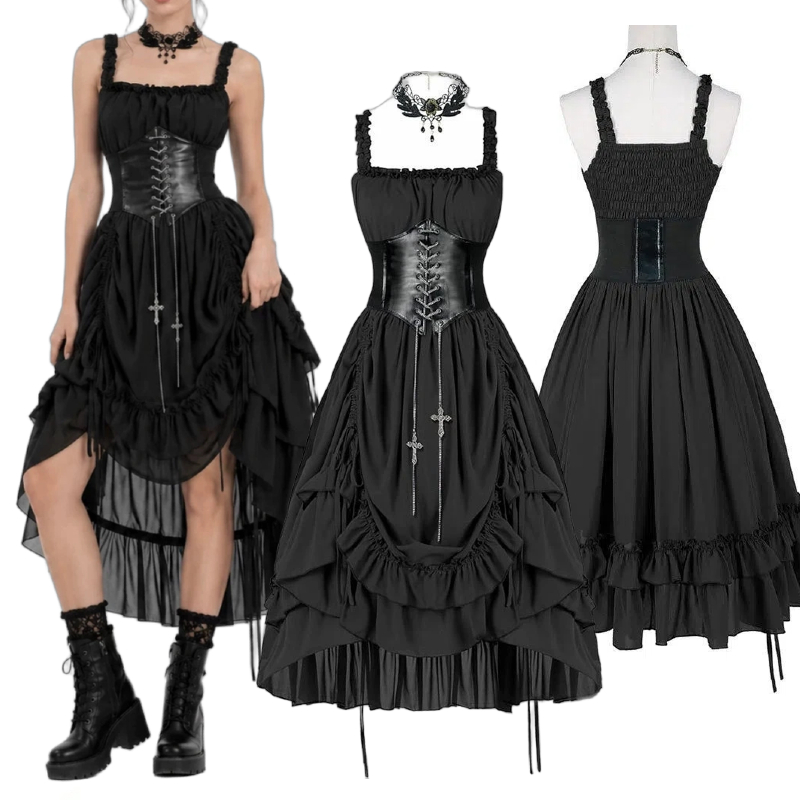 Abito Gotico da Donna con Cors - Midi Dress recensione e prezzo