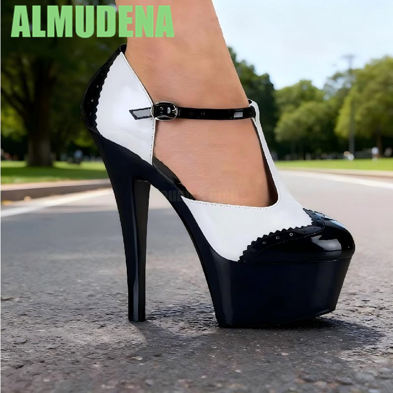 Décolleté a righe color block, - Pump Heel Block recensione e prezzo